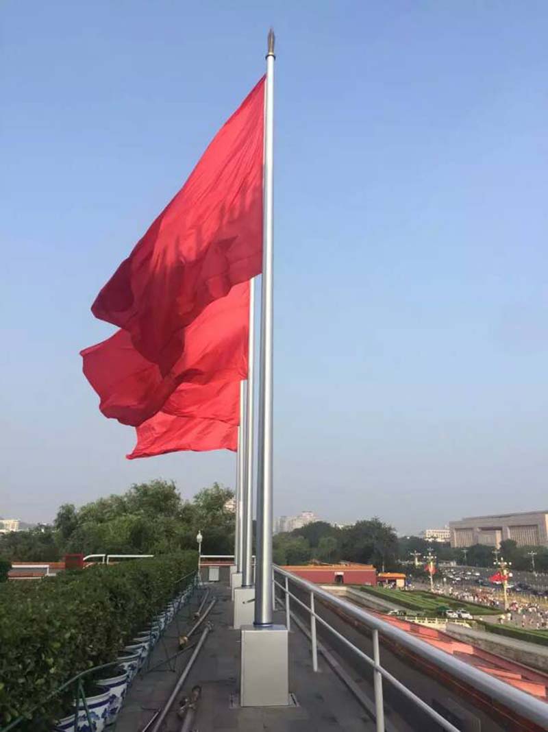 整体旋转旗杆案例 整体旋转旗杆案例