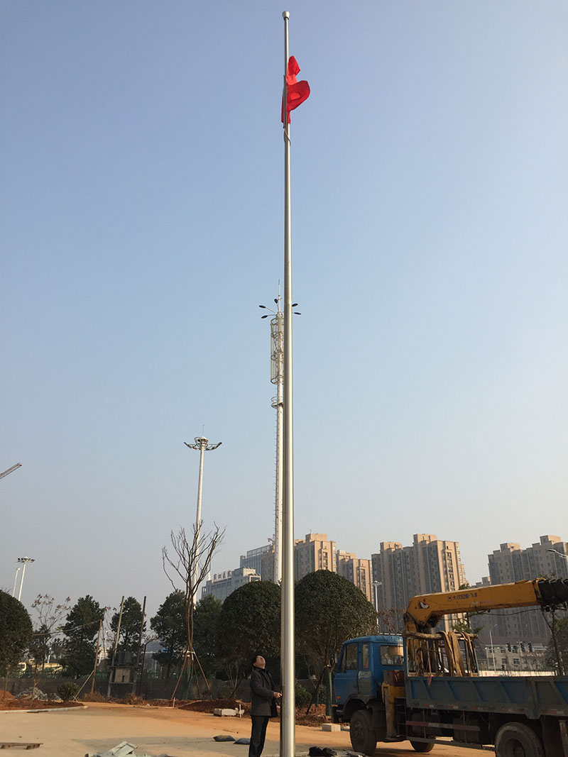 讲话，国歌同步旗杆3