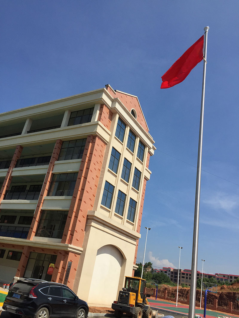 讲话，国歌同步旗杆10